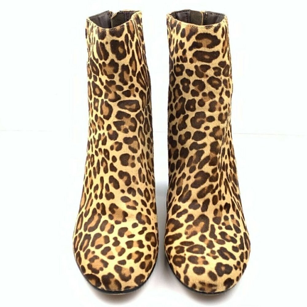 Dolce Vita Ankle Boot 8 Leopard Calf Hair Western - Picture 2 of 11